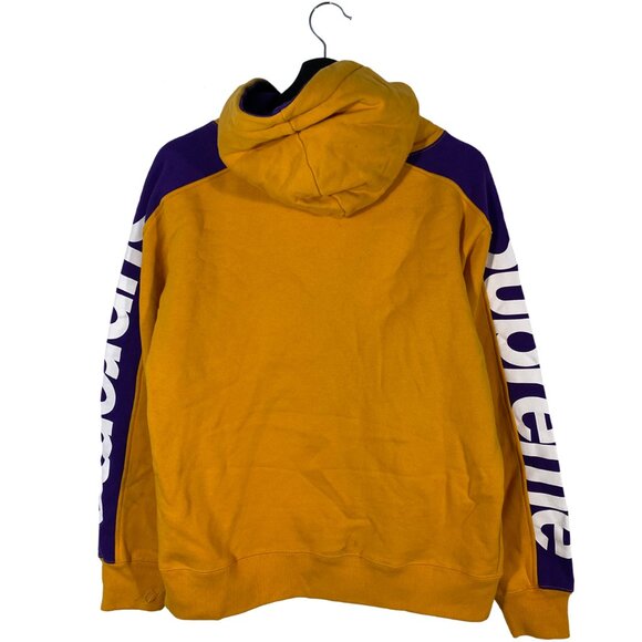 Supreme S/S 18 Sideline Hoodie Gold/Purple Size S - Picture 7 of 8